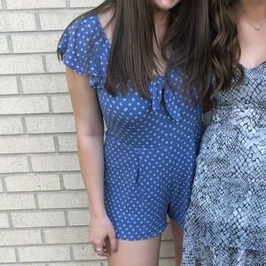 Blue Rain Romper (Boutique)